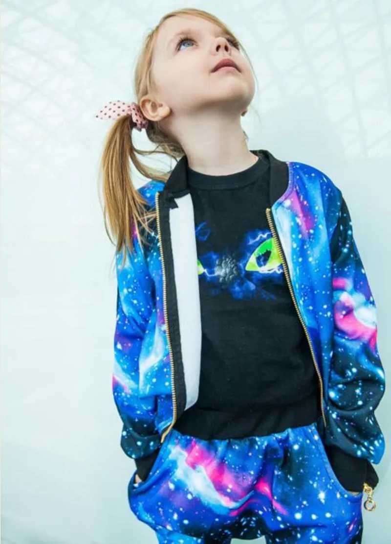 2019 Autumn Girls Clothing Sets Children Tracksuit Fashion Zipper Coat And Pant Set Kids Clothes Set Carnival Girl Sports Suit  (10)