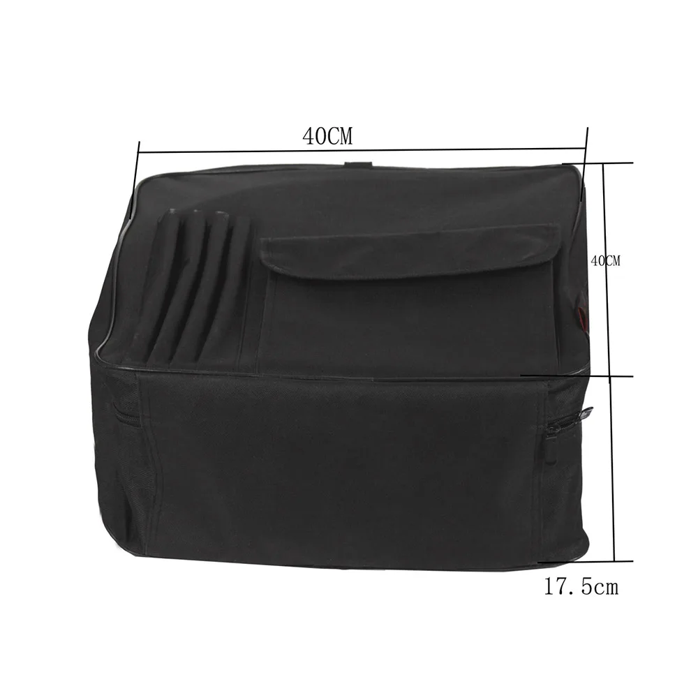 14 дюймов Snare цилиндрическая сумка рюкзак чехол с плечевой ремень наружные карманы черный