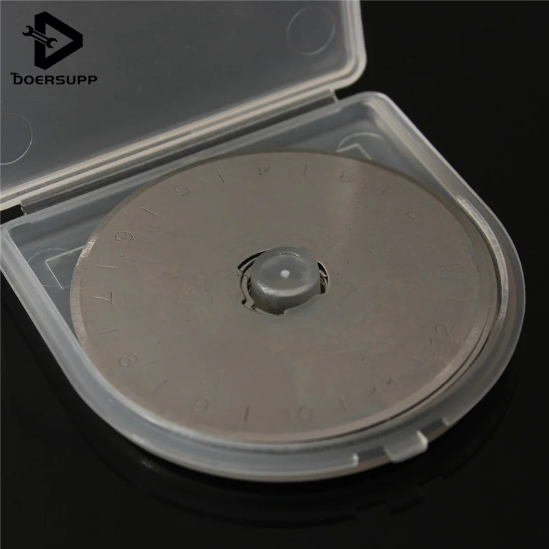 

10pcs 45MM Patchwork Fabric Leather Craft Steel Circular Rotary Cutter Refill Blades Sewing Quilting fits for Olfa cutters