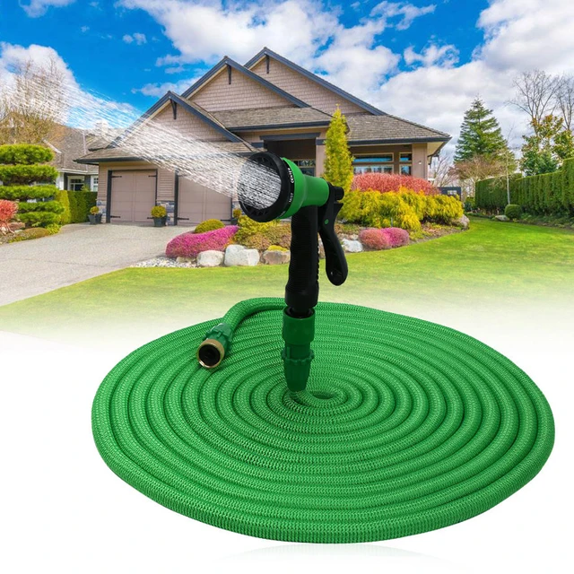 tough design tall top expandable garden hose pipe with 8 in 1 spray gun 25ft 50ft - Best Expandable Garden Hose tough design tall top expandable garden hose pipe with 8 in 1 spray gun 25ft 50ft - Best Expandable Garden Hose