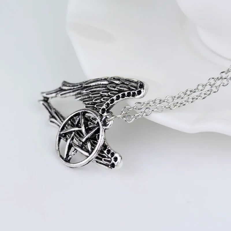Бесплатная доставка сверхъестественное ожерелье с ведьмой пентаграммой