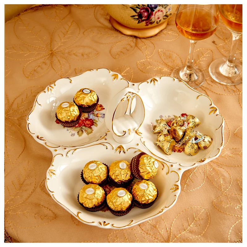 Buy European style Ceramic dried fruit tray fashion