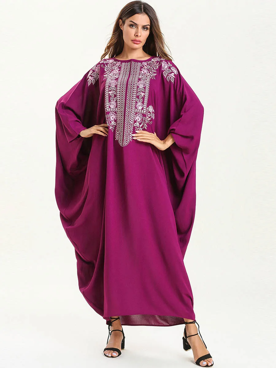 Kaftan Arabic Islamic Dubai Dress Muslim Moroccan Kaftan Middle Eastern ...