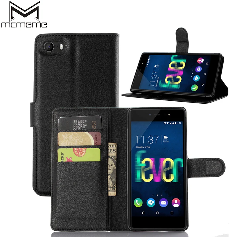 

Free Shipping Luxury Coque Fundas For Wiko Fever 4G Phone Case With Stand Wallet Leather Flip Cover Bags Skin For Wiko Fever 4G