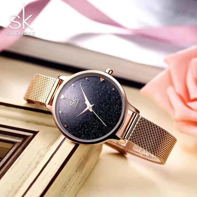 Rose Gold Women Wrist Watch