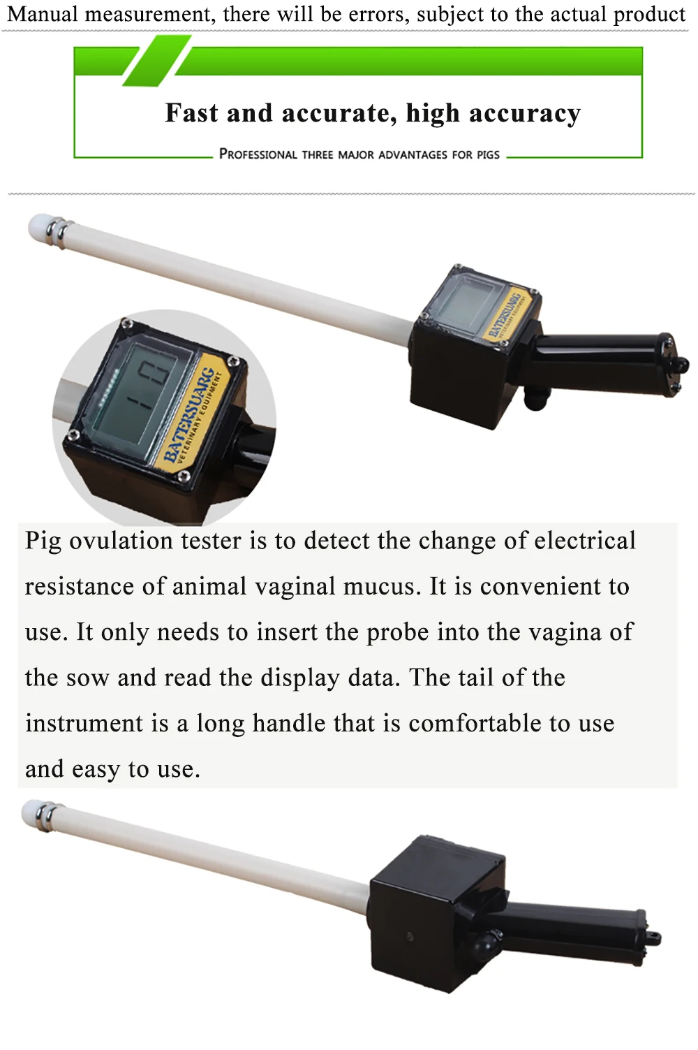 Animal esturus ovulation tester veterinaryinsemination estrus indicator