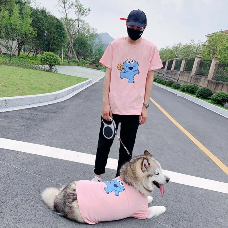 

Cartoon Dog Clothes Summer Pets Dogs Clothing for Small Medium Dogs Costume Soft Dog Tshirt Labrador Pet Clothes Roupa Cachorro
