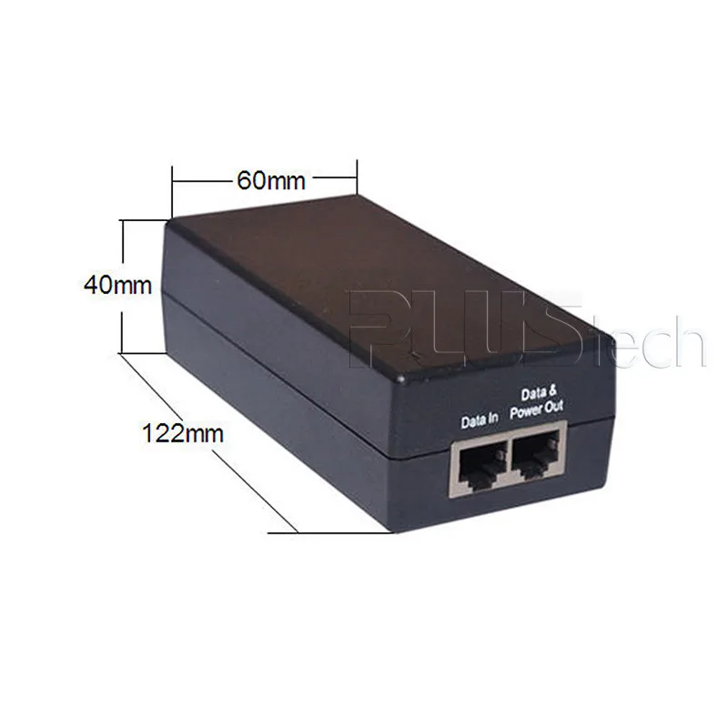 IEEE 802.3af/at 48V PoE Мощность over Ethernet POE инжектор адаптер питания, 10/100 Мбит/с