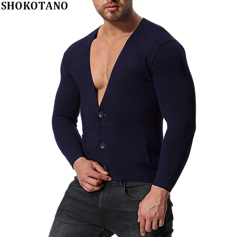 Buy SHOKOTANO Men's Cardigan Sweater Stylish Knitted