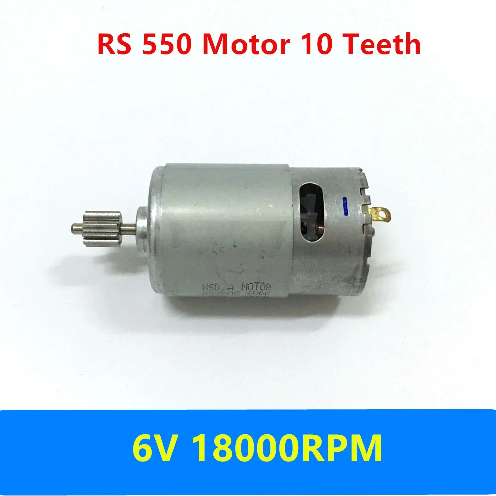 RS550 Electric Motor for Children's Remote Car 6V DC 18000RPM Engine 10