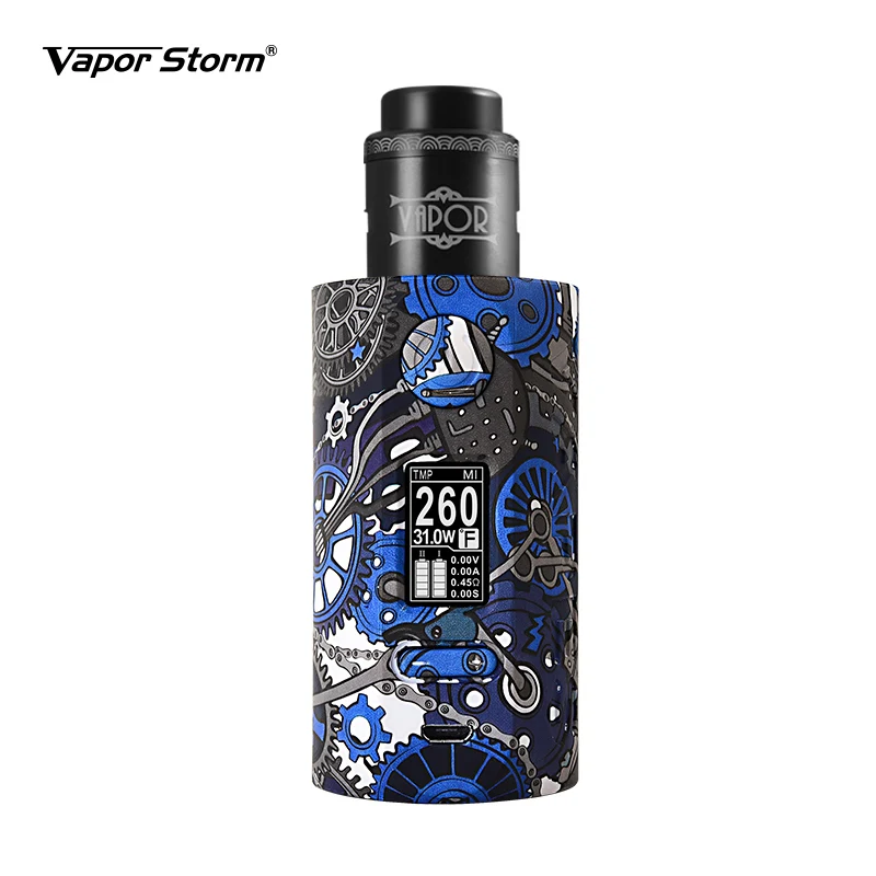 Наборы электронных сигарет 200 Вт Vape Mod Box TCR Bypass Vapor Storm поддержка dual 18650 Lion RDA/Hawk RBA Tank