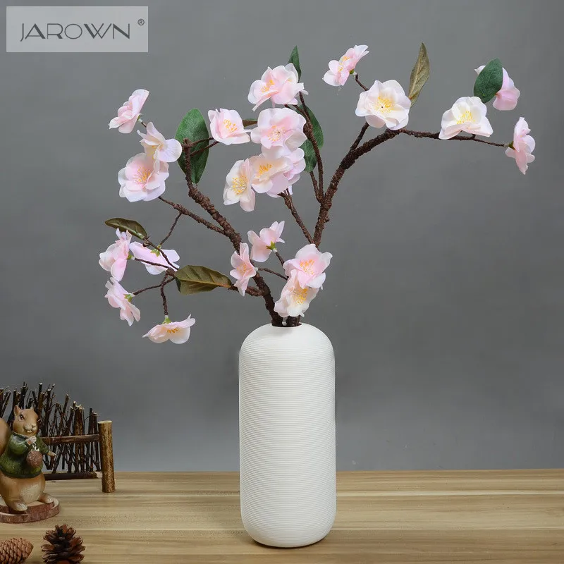 Artificial Flower Cherry Blossom Vivid Fake Sakura Flores Real touch