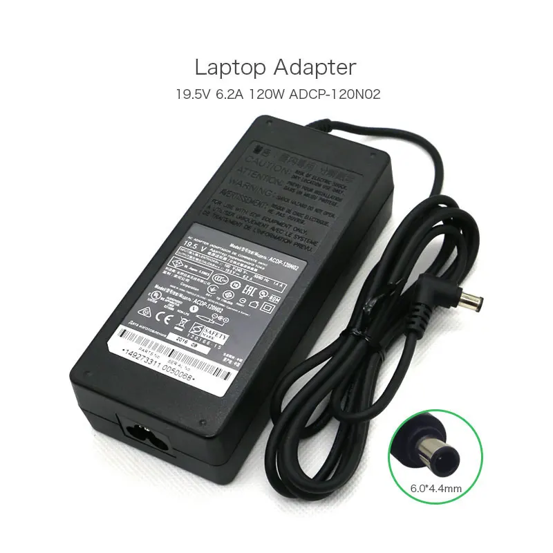 Оригинальный Новый 120W 19 5 V 6.2A 6 0*4 4 мм ACDP 120N02 адаптер переменного тока питания для