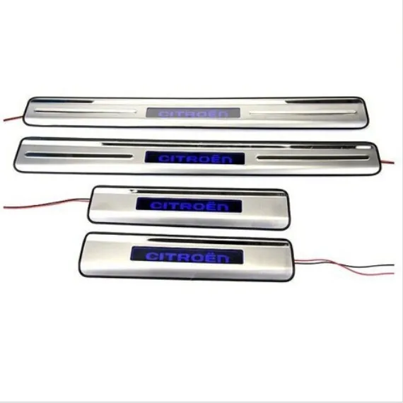 

2008-2011 C-quatre With Blue LED light High quality stainless steel Scuff Plate/Door Sill,Free shipping