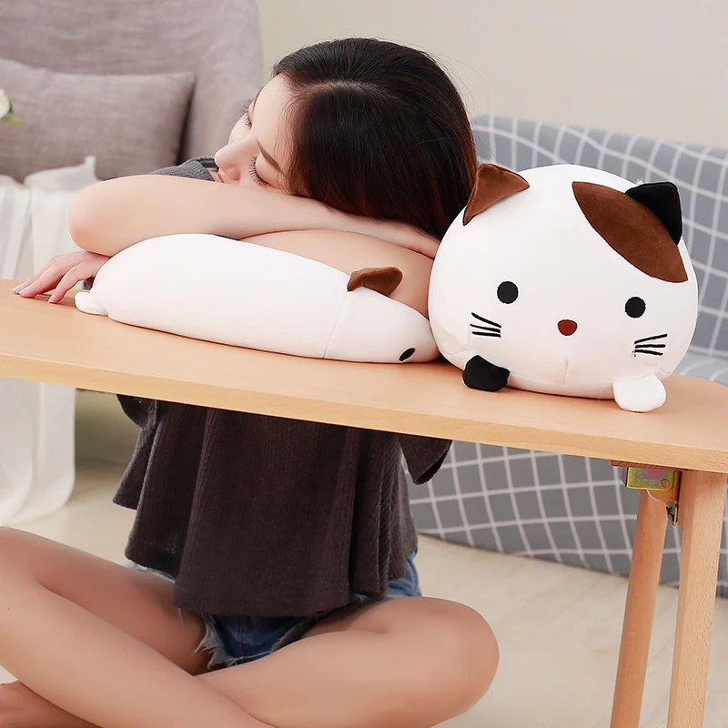 New reative Soft Stuffed Down Cotton Pillow Cartoon Animal Kids Baby Doll Christmas Plush Cat Toys For Children Birthday Gift New reative Soft Stuffed Down Cotton Pillow Cartoon Animal Kids Baby Doll Christmas Plush Cat Toys For Children Birthday Gift