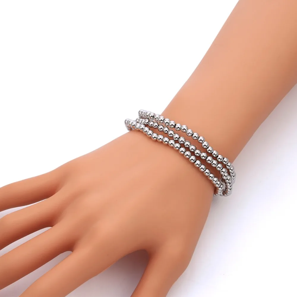 

2019 Fashion Vintage Ethnic Beads Strand Bracelets Boho Statement Silver Gold Bracelet Bangles For Women Summer Fashion Jewelry