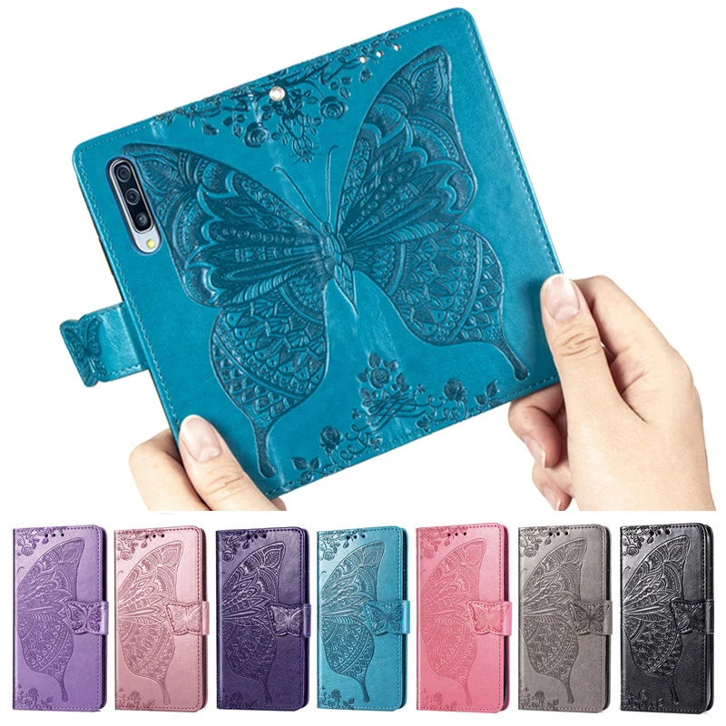 

For Samsung Galaxy A50 Case A505 Funda Leather Flip Butterfly Wallet Cover For Samsung A10 A20 A30 A40 A60 A70 A80 A90 A20E A10E