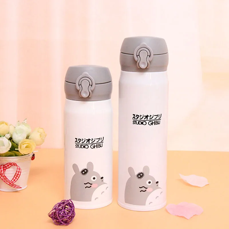 

350ml/500ml Convenient Bottle Hiking Yoga Water Bottle Sport Vacuum Bottle Stainless Steel Children Cat Bottle for Water