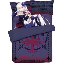 Аниме JK игра Fate Grand Order Alter Jeanne d'Arc Мститель FGO одеяло комплект кровать плоский лист пододеяльник наволочка комплекты постельного белья