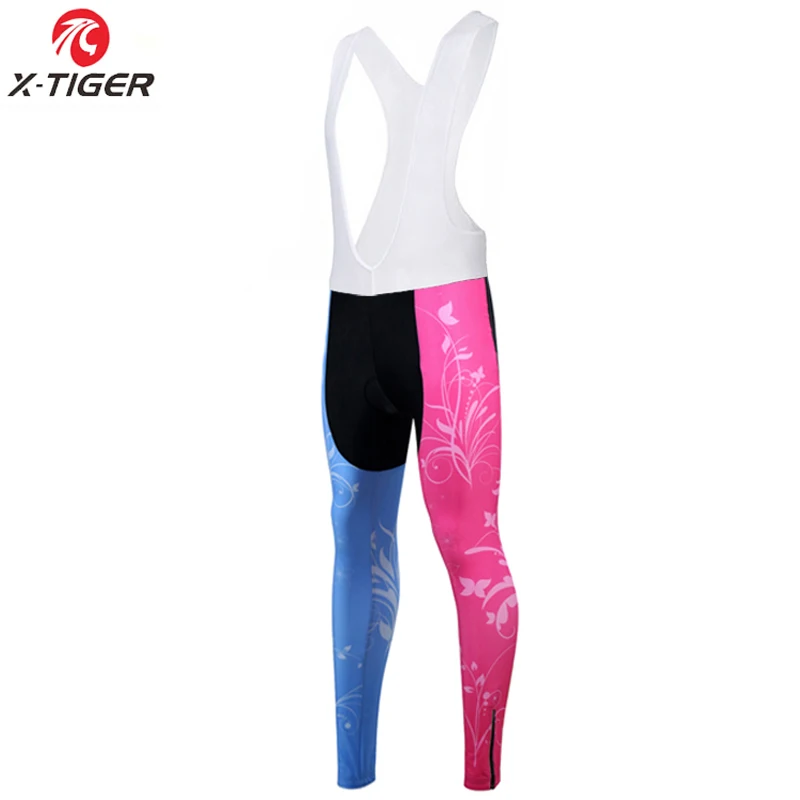 X-Tiger женские сохраняющие тепло термальные MTB велосипедные брюки с 3D гелевыми мягкими зимними дорожными велосипедными штанами Ciclismo Pantalones - Цвет: Winter Bib Pants