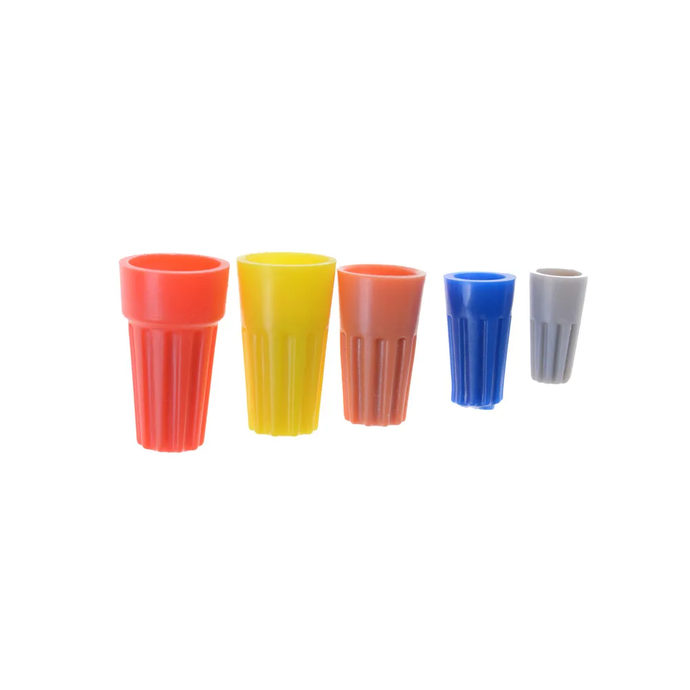 

Electrical Wire Twist Connectors Assorted Wire Twist Nut Connector Terminals Cap Rotating Kit 4 Colors 20Pcs/lot