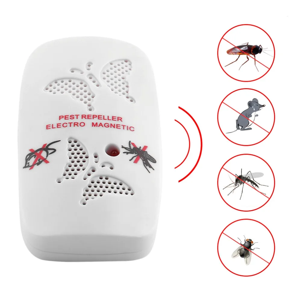 

Universal Mosquito Killer Electronic Repeller Reject Rat Ultrasonic Insect Repellent Mouse Anti Rodent Bug Reject EU US Plug