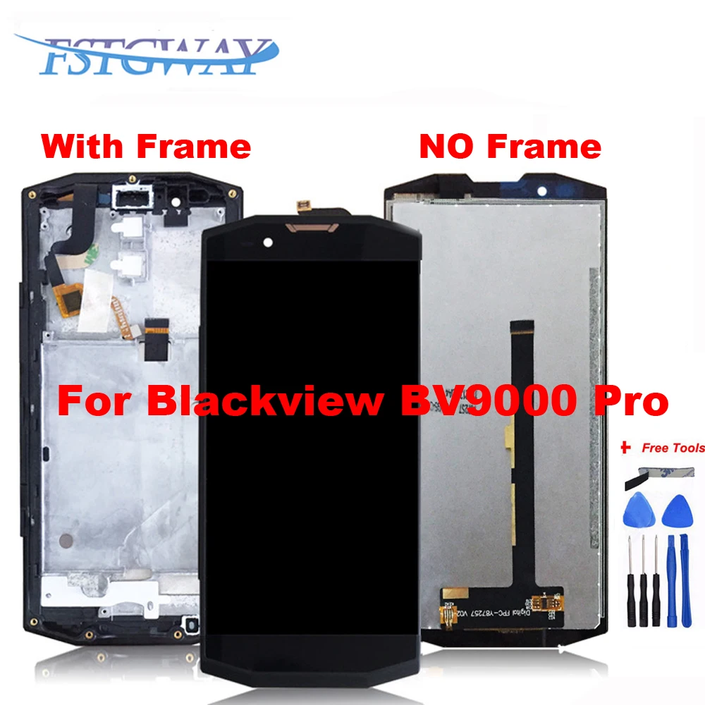 

For Blackview BV9000 pro LCD Display Touch Screen Assembly With Frame 100% working well not fit for Blackview BV9000