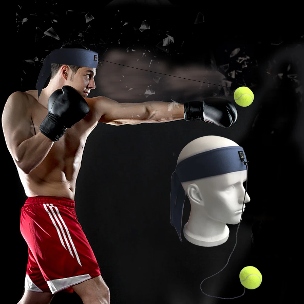 Боксерский рефлекторный мяч для тренировки для улучшения реакций и скорости боксерского тренажерного зала супер для тренировок и фитнеса