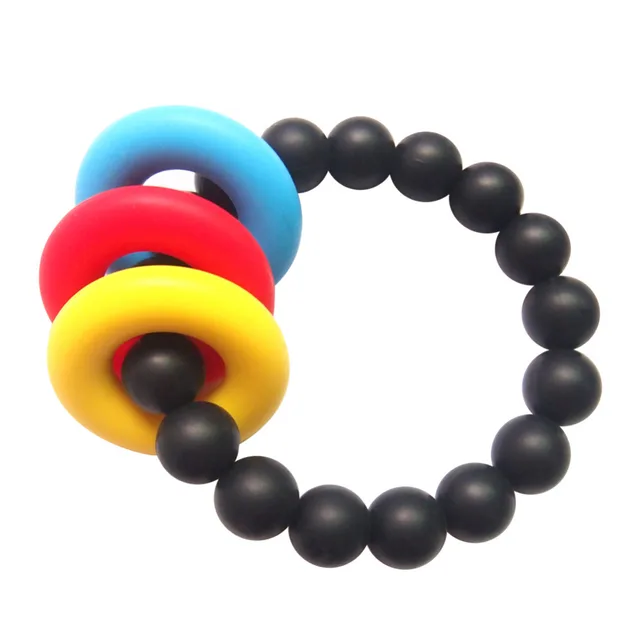 Safety Baby Teether Food Grade Silicone Infant Teething Beeds Bracelet Newborn Tooth Training Toys BPA Free - Image 5