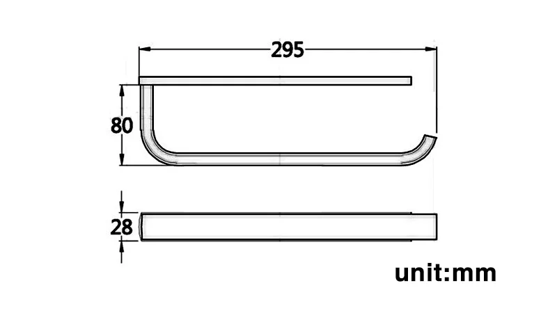 towel ring size