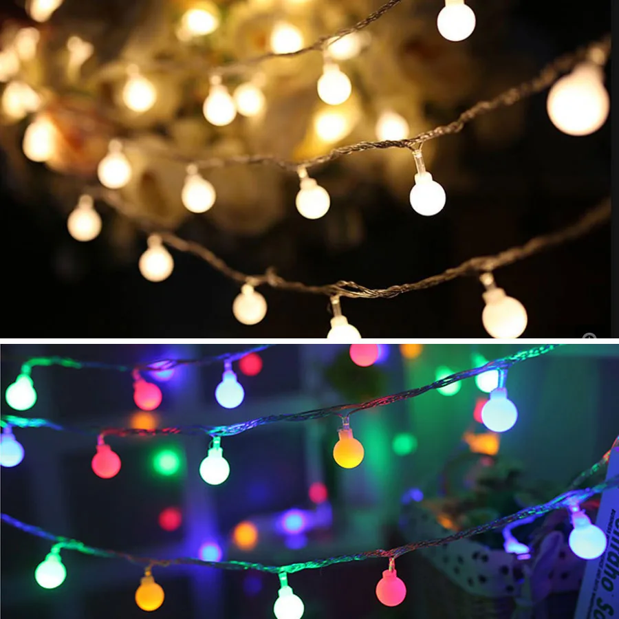 

USB LED Ball String Light 3M 20Leds DC 5V LED Fairy Lights Christmas Tree Wedding Holiday Home Garden Decoration Lighting Lamps