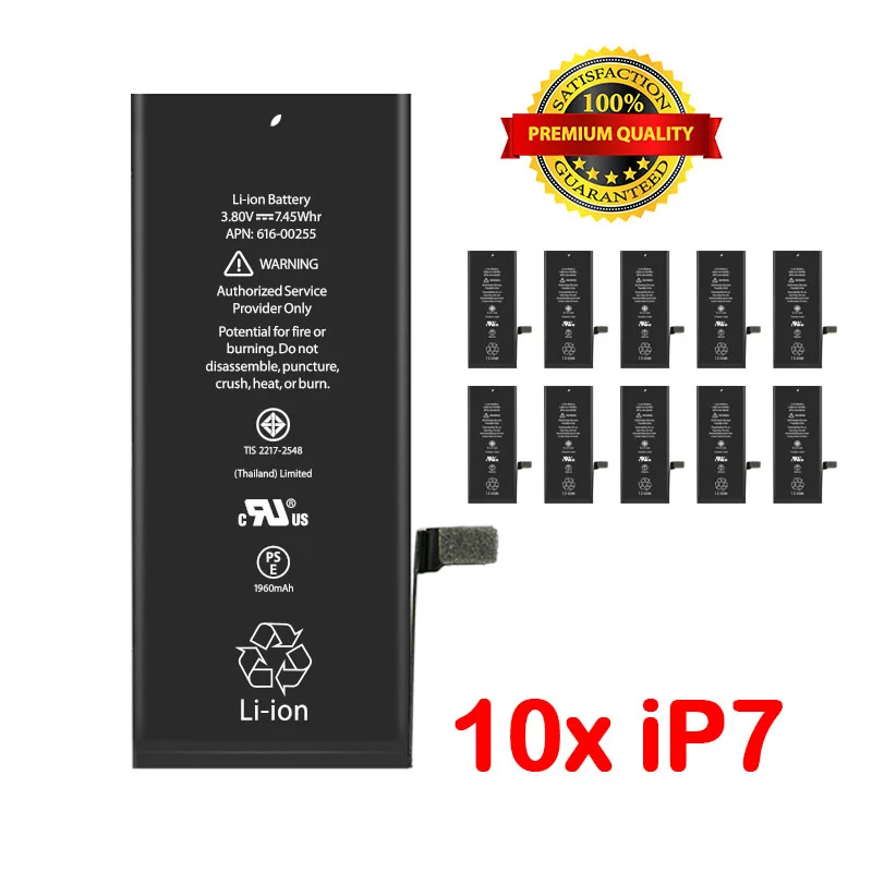 

10pcs/lot Brand New Premium Quality Battery For iPhone 7 Replacement