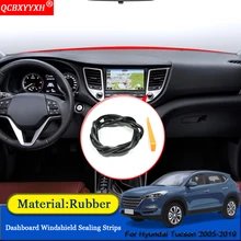 Автостайлинг анти-звуконепроницаемые не пропускающие шума пылезащитные панели автомобиля Лобовое стекло уплотнительные полосы автомобильные аксессуары для hyundai Tucson 2005