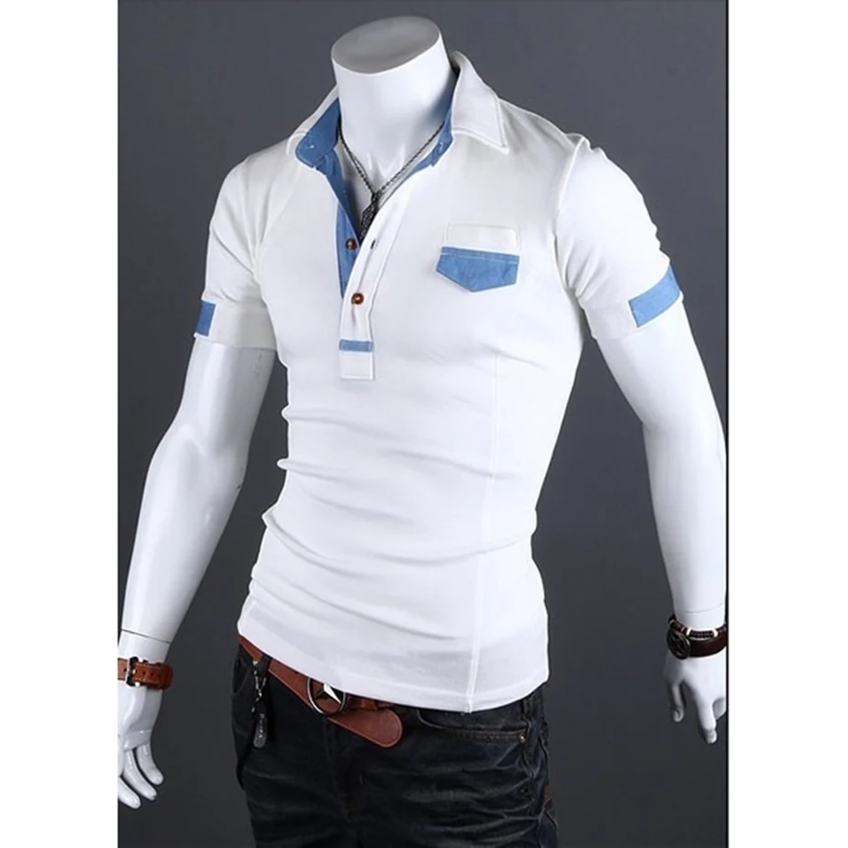 

ZOGAA New 2019 Hot Sale Men Polo Shirt Brands Male Short Sleeve Casual Slim Solid Color Deer Embroidery Polo Shirt