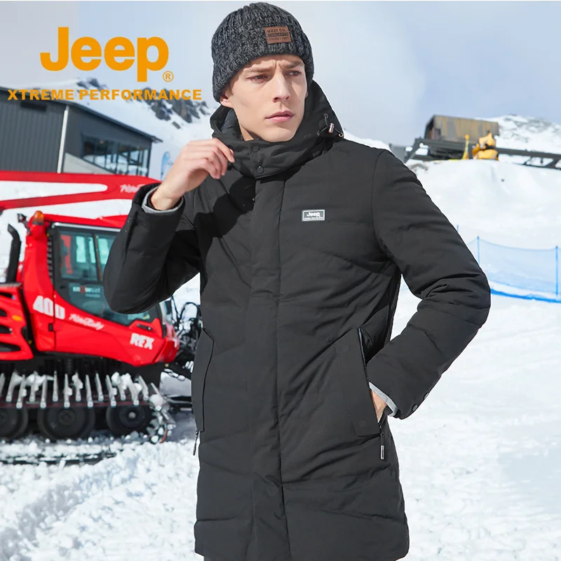 Jeep мужские Аутентичные уличные спортивные куртки, утолщенные зимние походные куртки, пальто