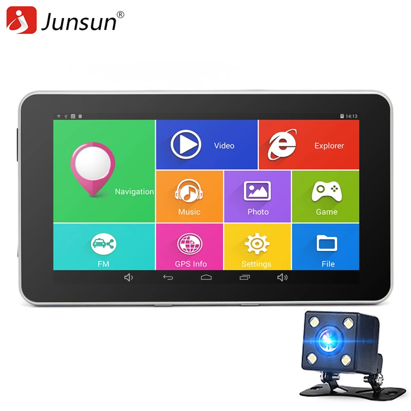 7 дюймов Автомобиля GPS навигации Android навигатор заднего вида Bluetooth/AVIN/WIFI MT8127