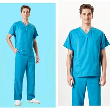 Стоматологическая клиника и больничный медицинский скраб набор доктора короткий рукав хирургическая форма домашнее животное медсестер работа изоляция Ручная стирка одежда