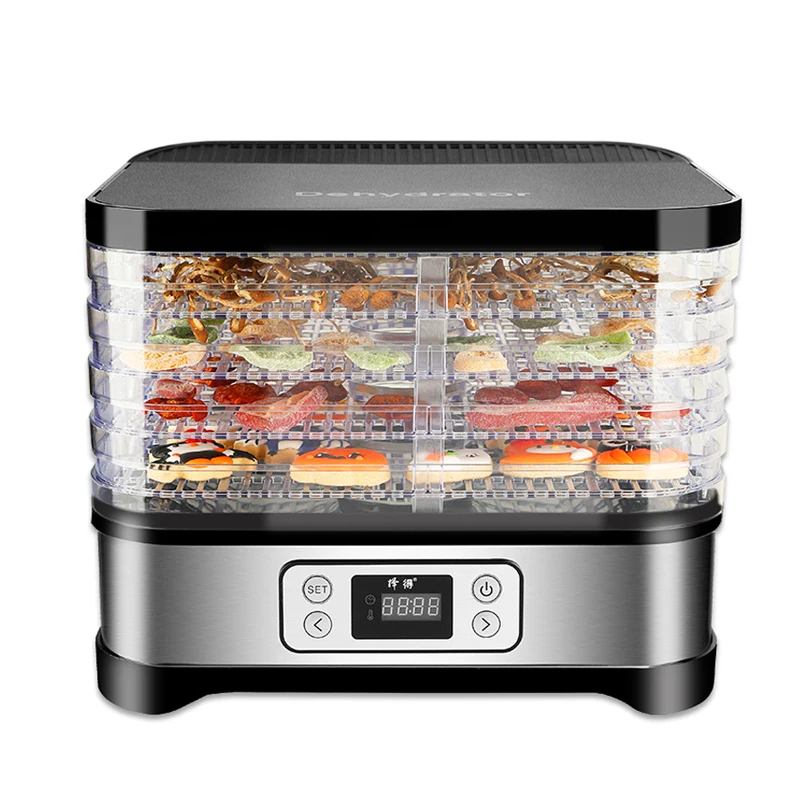 

Household Food Dehydrator Fruit Vegetable 5 Layers Fruit Dehydrator 220V Food Grade Plastic ABS 72H Timing Dehydration Machine