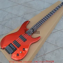 Новая безголовая электрическая бас-гитара в красном цвете с липовым корпусом BJF-63