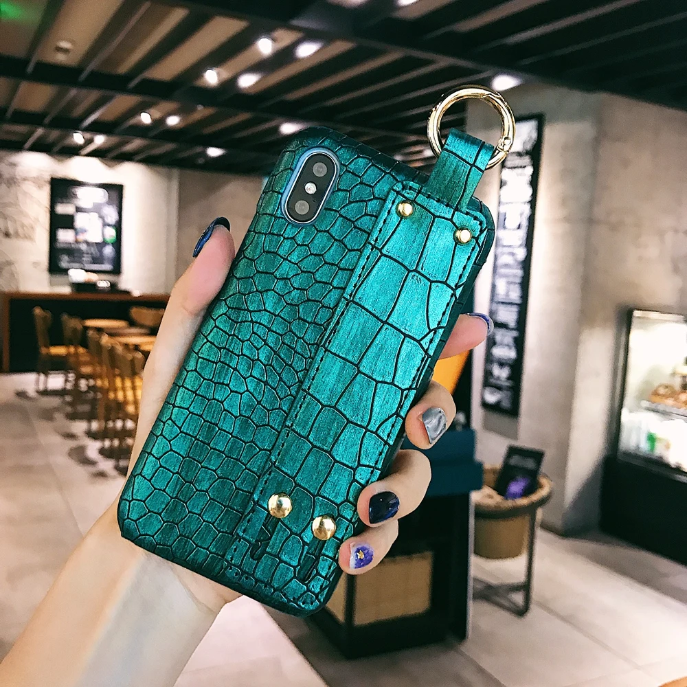 Wrist Strap Phone Case for iPhone XR 6 6S 7 8 Plus (14)