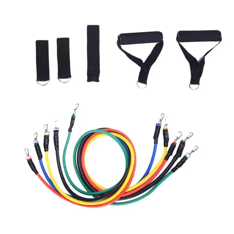 11 unids/set cuerda ejercicios de Fitness bandas elásticas de resistencia, Crossfit de tubos Pedal Excerciser cuerpo entrenamiento Yoga Fitness 11 unids/set cuerda ejercicios de Fitness bandas elásticas de resistencia, Crossfit de tubos Pedal Excerciser cuerpo entrenamiento Yoga Fitness