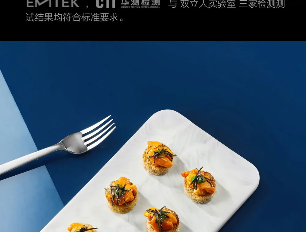 Xiaomi Mijia посуда из нержавеющей стали стейк ножи Ложка Вилка для обеда столовая посуда бытовые столовые приборы умные аксессуары