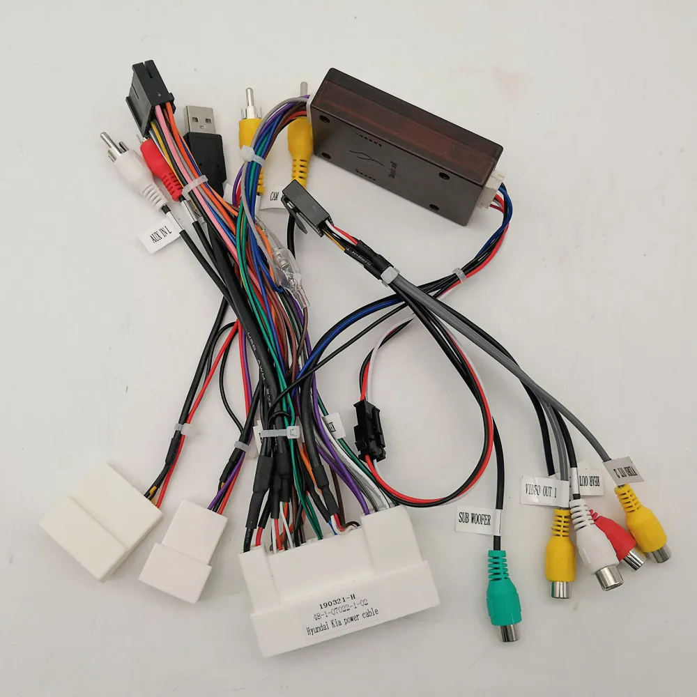 Cable With Canbus KLYDE Canbus декодер для KIA Morning Picanto Sorento Rio K3 Sportage K5 Optima/hyundai IX35 IX45 Tucson Elantra Santa Fe Sonata - Название цвета: Cable With Canbus