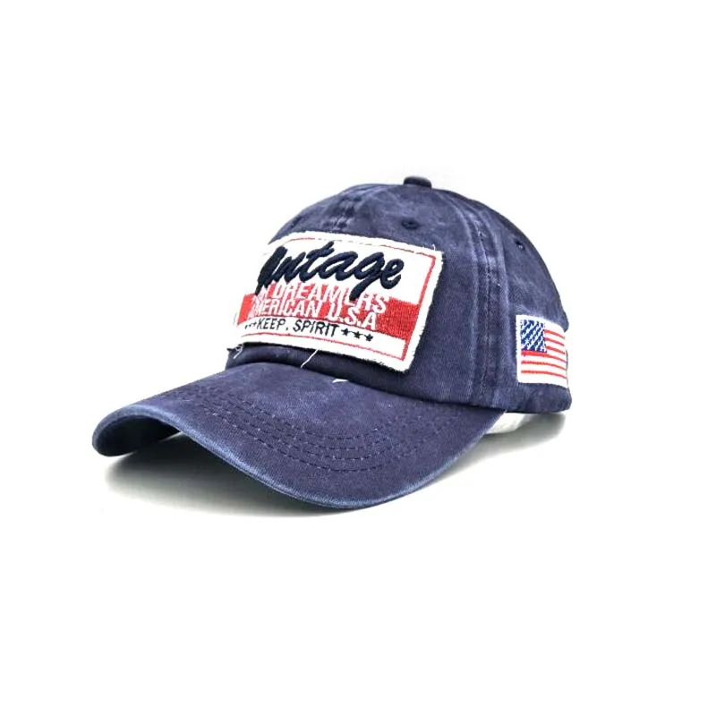 Бейсбольная кепка с вышитыми буквами в Корейском стиле, с нашивками, весенне-осенняя брендовая бейсболка, хлопковые шапки для мужчин, американский флаг, кепка с острым носком