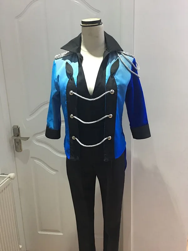 Аниме Косплей Юри On Ice Косплей Костюм Виктор Никифоров форма костюм для мальчиков; рубашка и пальто с длинным рукавом, брюки и перчатки; костюм для Хэллоуина