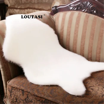 

LOUTASI Artificial Sheep Skin Carpet Comfortable Chair Sofa Cover Rugs Warm Hairy Carpet Seat Pad Fluffy Rugs for Living Room