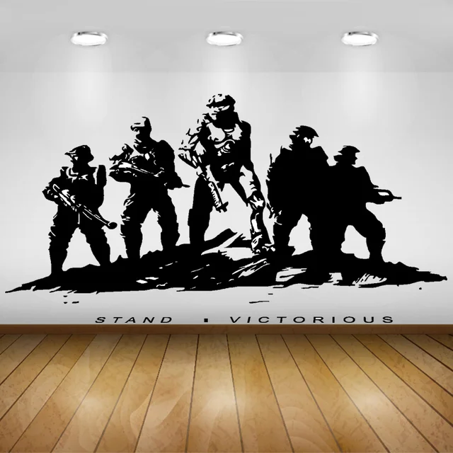 Wall Room Decor Art Vinyl Sticker Mural Decal Military Poster Soldiers
