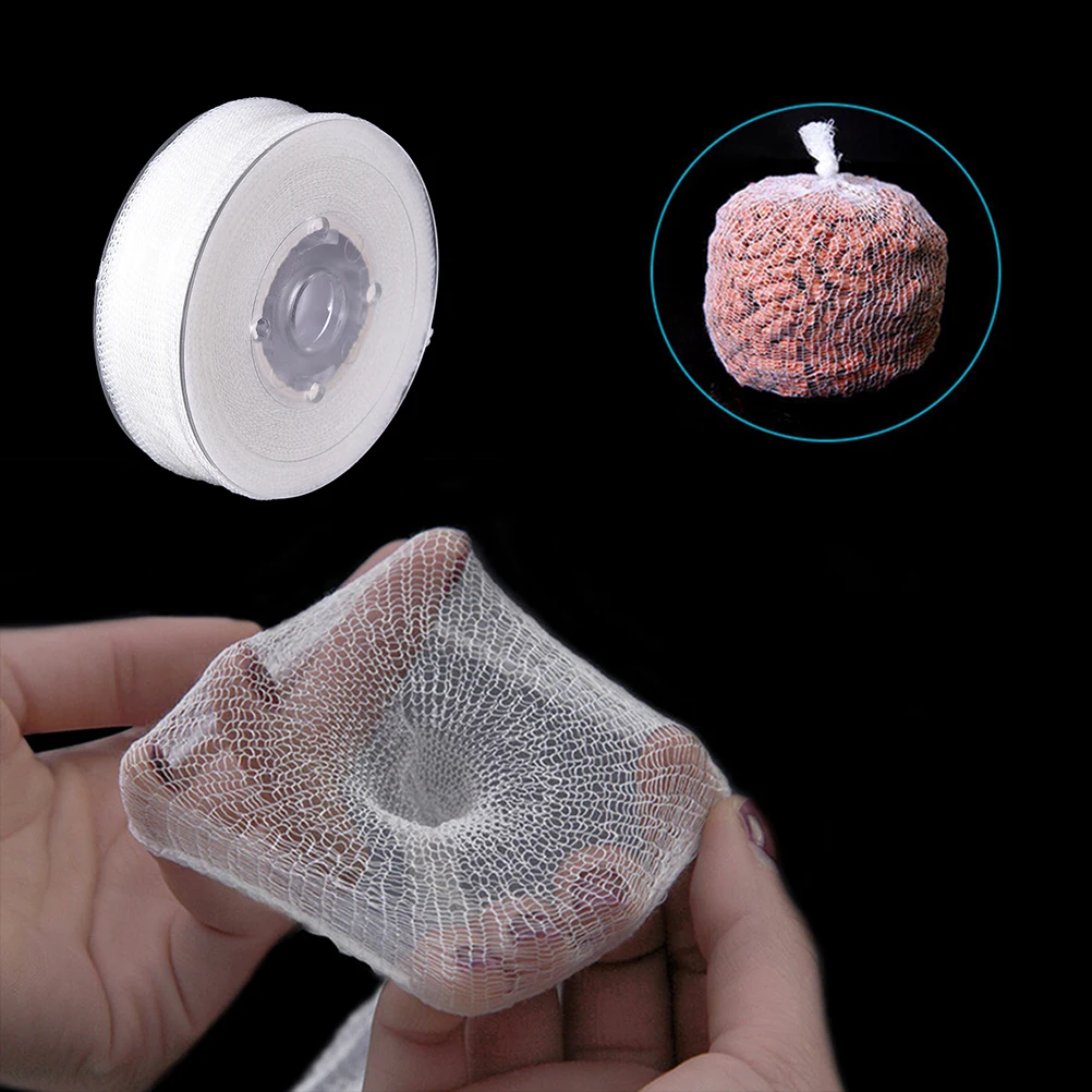 25/37/44mm 5M Fishing Stocking Rig Bait Wrap Bags PVA Mesh Refill Carp Fishing Toolsin Fishing