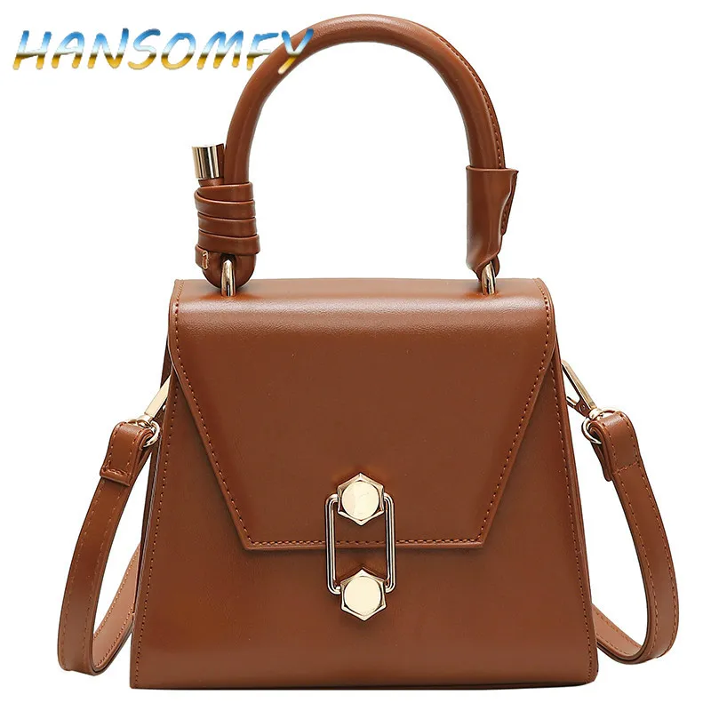 

Luxury Handbag Vintage Fashion Female Tote bag 2019 New PU Leather Women's Designer Handbag Lock Shoulder Messenger bags X1-89