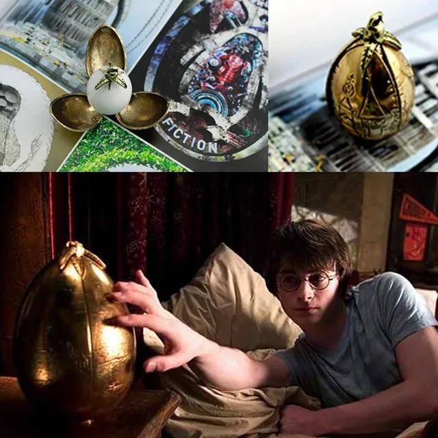 Best Offers HP  Golden Dragon Ball Egg Doll Necklace Magic World Action   and the Goblet of Fire Figure Toys Birthday Harri Potter
